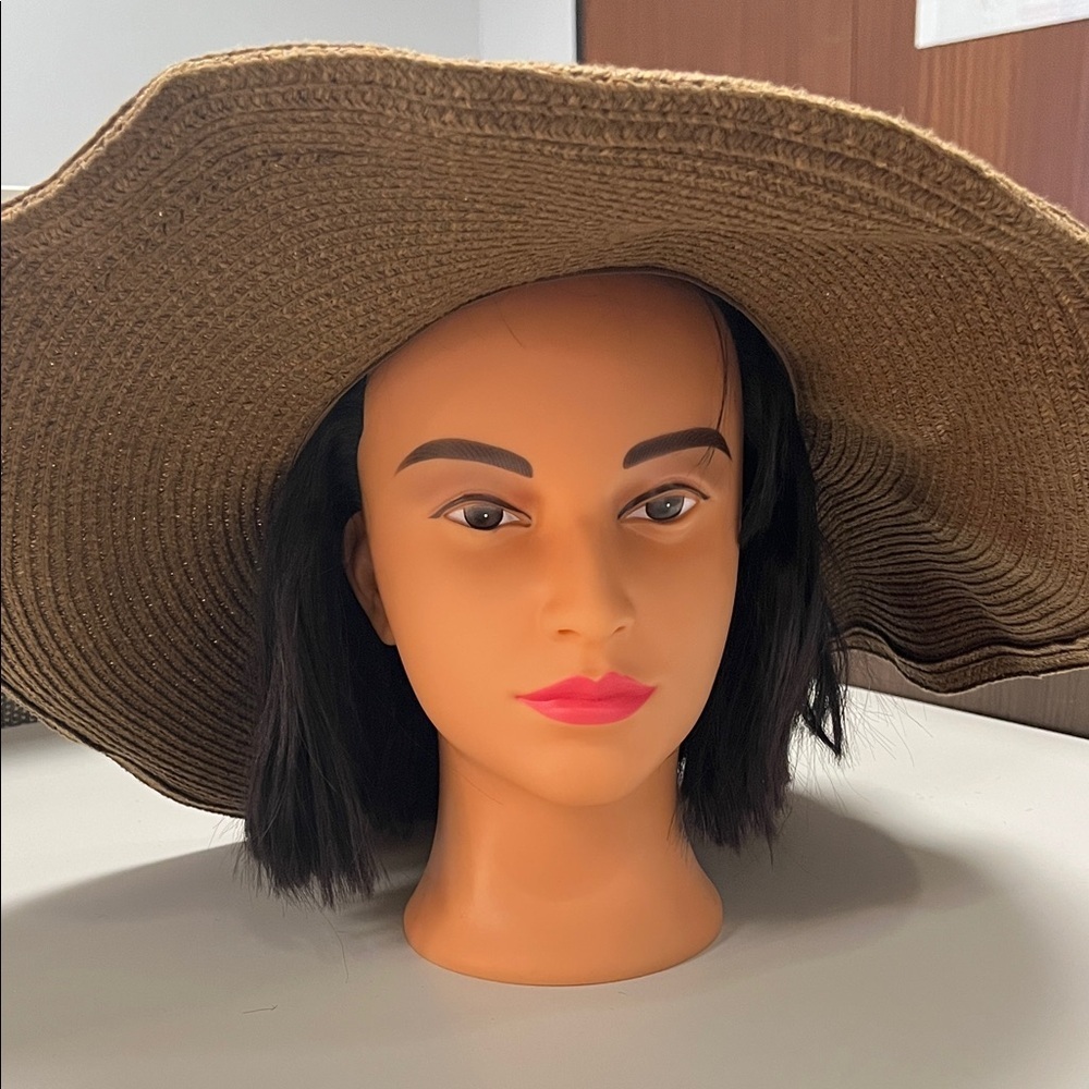 Magid Hats Brown Wide-Brim Hat with moldable wire edge one size